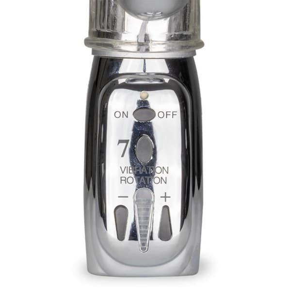 Vibromassager kanin roterande Silver Pleasure