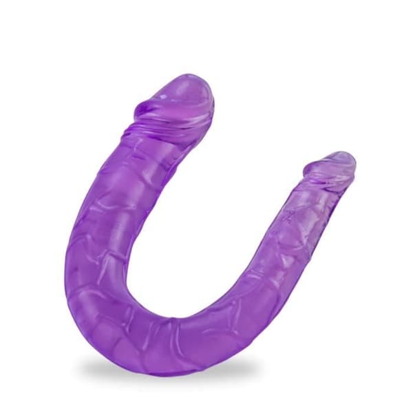 Dubbel vaginal & anal dildo - KÄRLEK OCH VIBES - Sensuell och realistisk textur - Dubbel penetration