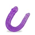 Miniatyrbild 1 av 2: Dubbel vaginal &amp; anal dildo - KÄRLEK OCH VIBES - Sensuell och realistisk textur - Dubbel penetration