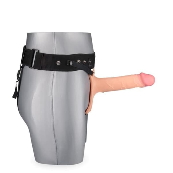 Stor Realistisk Hollow Strap-on Dildo Soft TPR XXL
