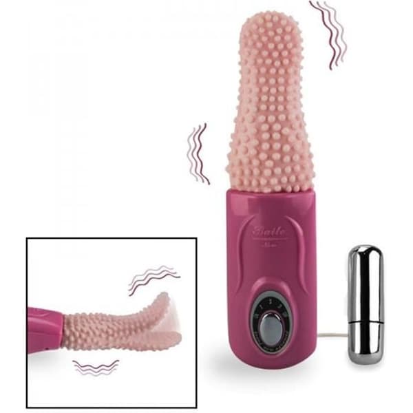 Vibrerande Tongue Vagina Clit Stimulator