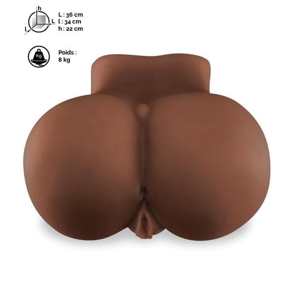 Mega svart rumpa 10.0kg vagina och anus