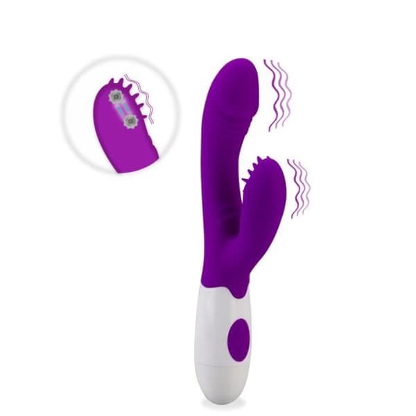 Vibromassör Rabbit Crazy Vibes - KÄRLEK OCH VIBAR - Lila - 7 vibrationsprogram
