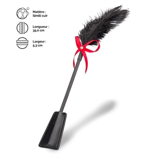 BDSM piska och dammduk 2-i-1 - LOVE AND VIBES Collection Black