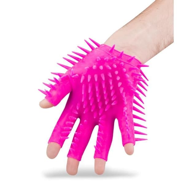 Masturbationshandske - Okänd märke - Mjuka piggar - Lila