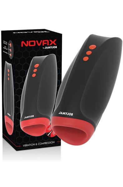 Novax Masturbator With Vibration & Compression Värisevä Masturbaattori