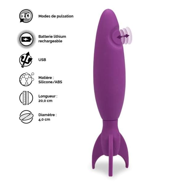 Vibromassager med slag Eclipse