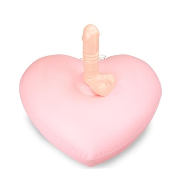 Uppblåsbar kudde med fjärrstyrd vibrerande stötdildo