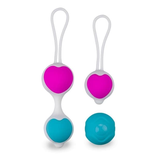 Geisha Balls One &amp; Two - LOVE &amp; VIBES - Glittrande färger - Inre vibrationer - Rosa - Vagina