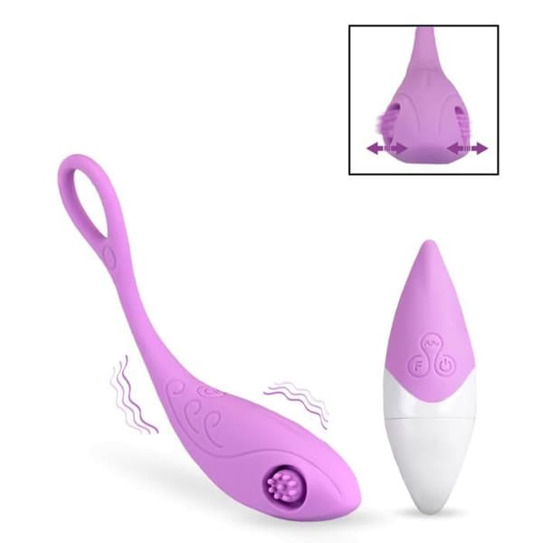 Vibrerande ägg för vibrerande ägg av vibrerande ägg med vibrerande violet spetsad klitorisstimulator
