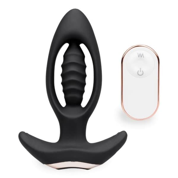 Ankare fjärrstyrd vibrerande buttplug