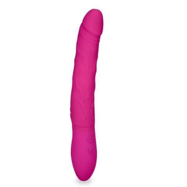Rotationsvibrator Queen - Silikon - 9 vibrationslägen - 9 rotationslägen - Rosa