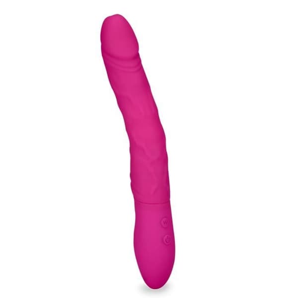 Rotationsvibrator Queen - Silikon - 9 vibrationslägen - 9 rotationslägen - Rosa