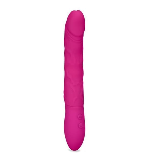 Rotationsvibrator Queen - Silikon - 9 vibrationslägen - 9 rotationslägen - Rosa
