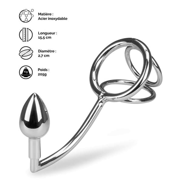 Bondy analkrok med trippel cockring