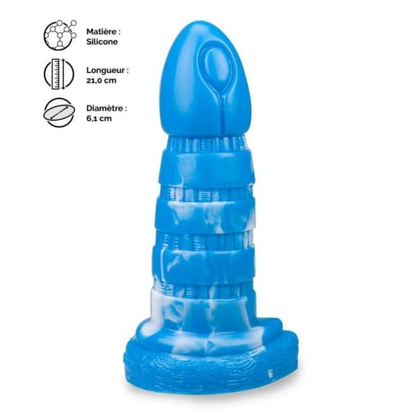 Sugkoppsdildo mytologiska varelse Jormungand Blue