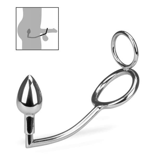 Analkrok med dubbla cockringar Kapten