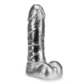 Miniatyrbild 1 av 4: Rocky Silver Realistic Metal Dildo