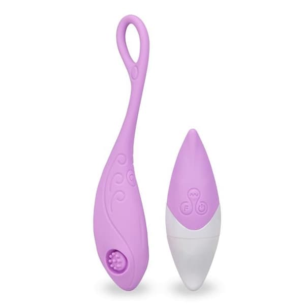 Spiked klitoris stimulator vibrerande ägg - EggXiting Purple Collection