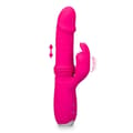 Miniatyrbild 2 av 4: Vibrator USB fram och tillbaka kaninvibrator 12 hastigheter - Mr. Rabbit Pink Collection