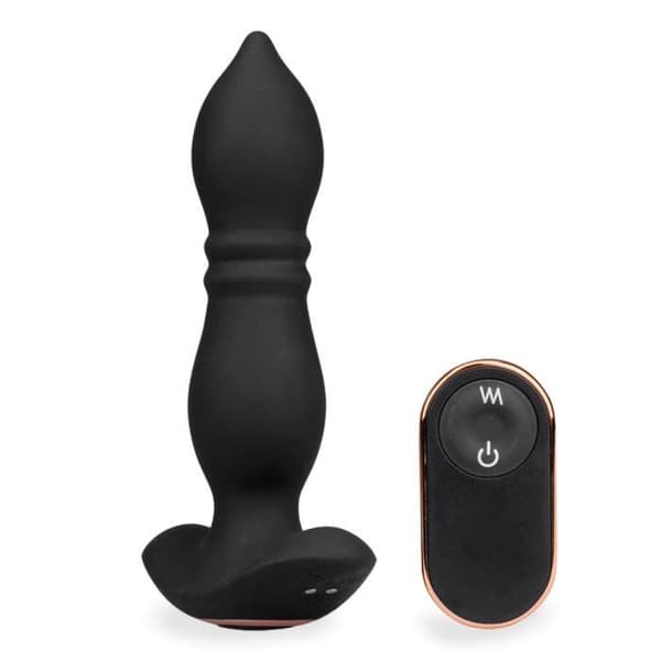 Verso fjärrstyrd analplugg med vibrationer och rörelser fram och tillbaka - LOVE AND VIBES Collection