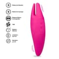 Miniatyrbild 3 av 4: Chiara vibrerande klitoris massageapparat - LOVE AND VIBES Fuchsia Collection