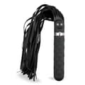 Miniatyrbild 3 av 4: Vibrator med BDSM-flogger - LOVE AND VIBES Collection Black