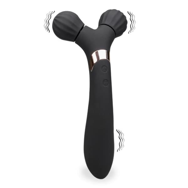 Wino vibrator och massagehuvud - LOVE AND VIBES Collection Black