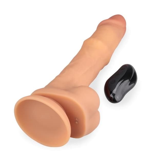 Riccardo vibrerande och masserande silikondildo