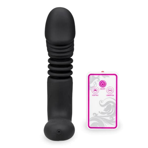 Uppvärmd fram och tillbaka vibratordildo