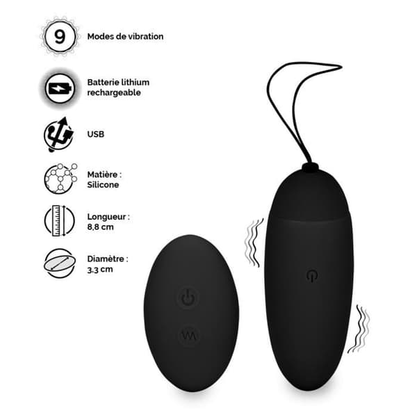 Fjärrstyrt vibrerande ägg Ada