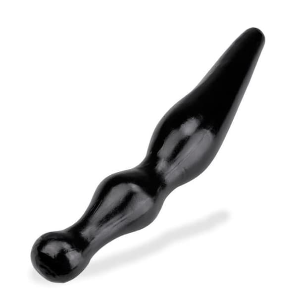 Dubbel analplugg liten modell Nio Black