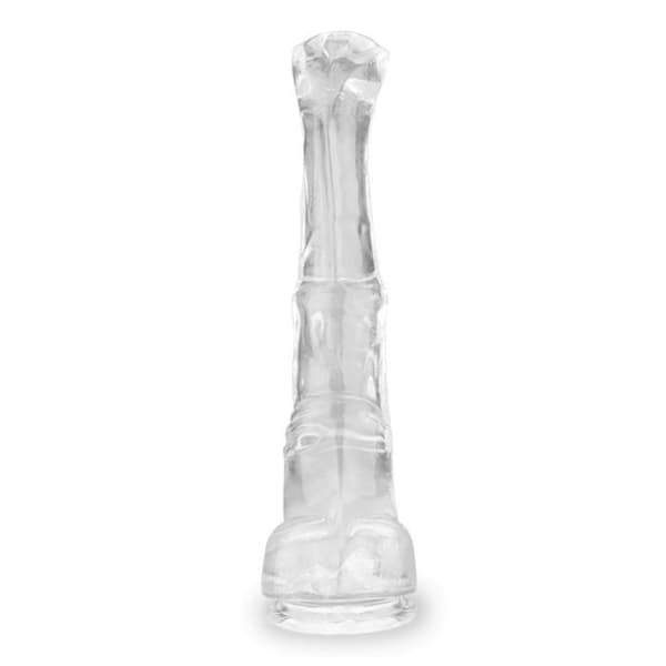 XXXL Horse Sugkopp Dildo Clear