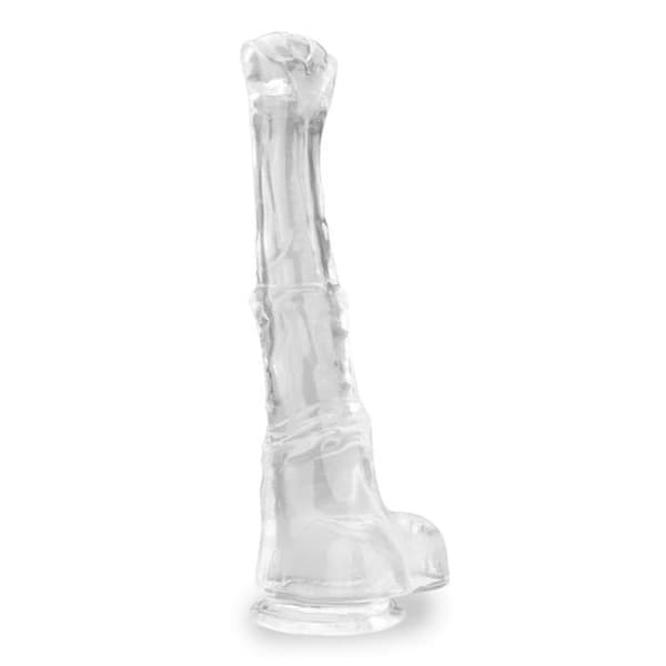 XXXL Horse Sugkopp Dildo Clear