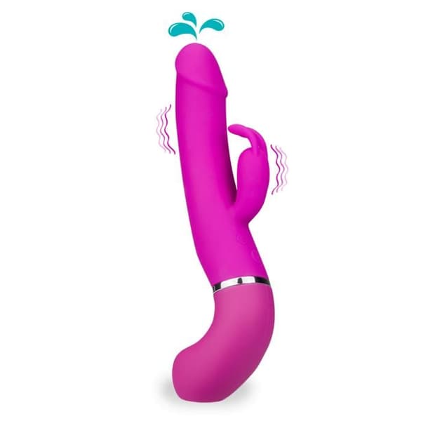 Hej Jack Violet Ejakulerande Dildo Rabbit Vibrator