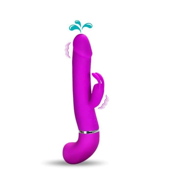 Hej Jack Violet Ejakulerande Dildo Rabbit Vibrator
