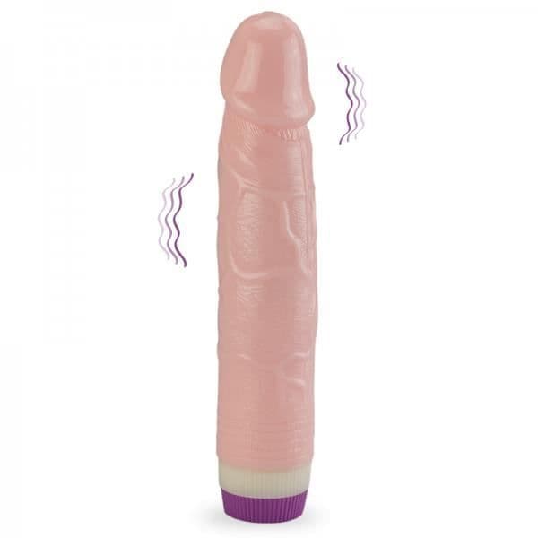 Realistisk vibrerande ådrad dildo