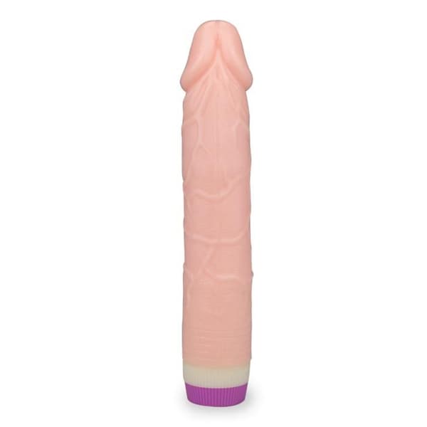 Realistisk vibrerande ådrad dildo