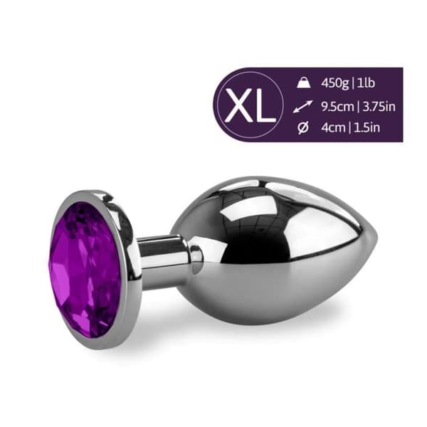 Anal Jewel Rosebud 450gr XL - 8 Ametistfärger