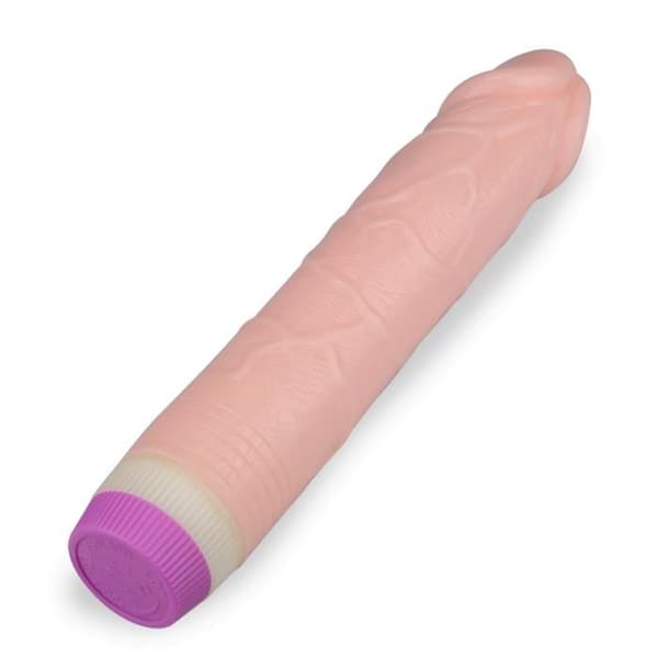 Gode - KÄRLEK & VIBRAR - Realistisk Vibrerande - 21 cm - 3,7 cm - LR6-batterier ingår ej