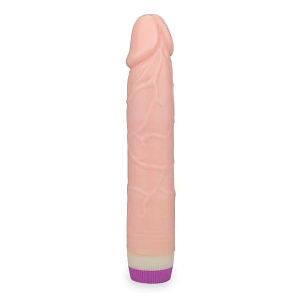 Gode - KÄRLEK & VIBRAR - Realistisk Vibrerande - 21 cm - 3,7 cm - LR6-batterier ingår ej