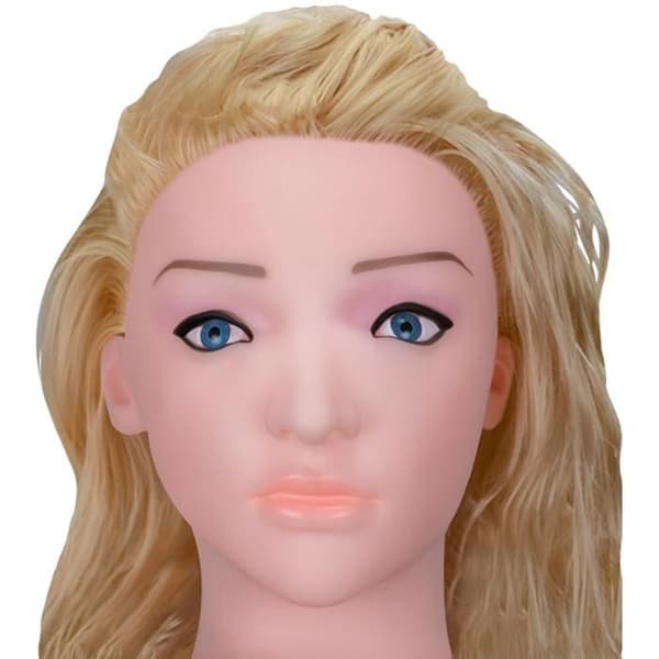 Blond realistisk vibrerande docka