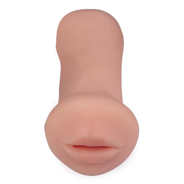 Masturbator - Beverly - Sugande mun och vagina - Mjuk TPE - Ultra-realistisk - 17,5 cm längd
