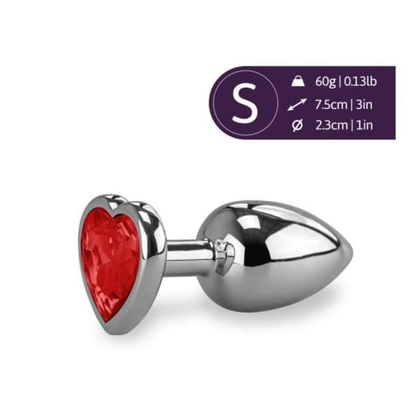 Small-Ruby Heart Rosebud Jewel - Diamond Collection