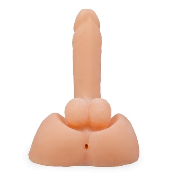 Realistisk silikondildo med skelett