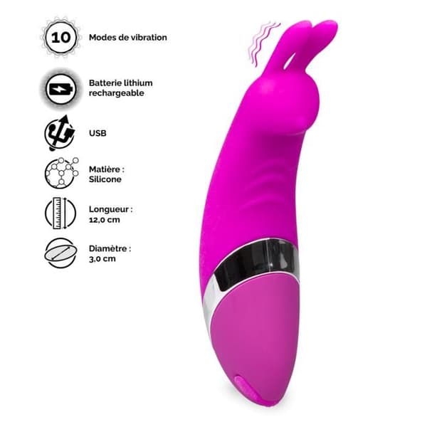 Mini vibro klitoriskanin uppladdningsbar
