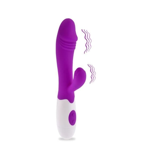 Vibromassör Rabbit - KÄRLEK &amp; VIBRAR - Snappy - Silikon - Rosa - 30 vibrationsprogram