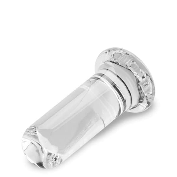 Glas analplugg - Indy - 9,5 cm - Kompakt och lättskött