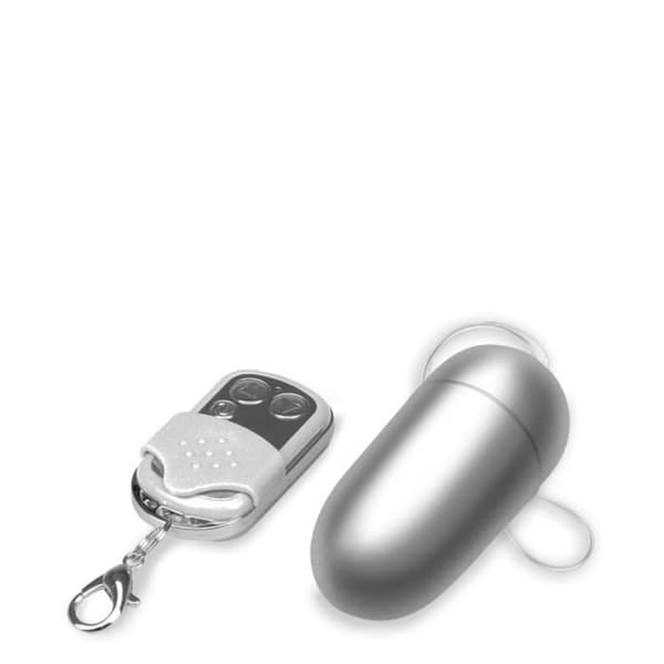 XL Remote Control Vibrating Egg - EggXiting Silver Collection
