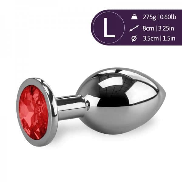 Anal Jewel Rosebud 275gr L - Ruby